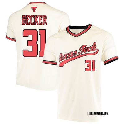 Custom Texas Tech Red Raiders Youth White Pinstripe Baseball Jersey in White, Size: M, Sold by Red Raider Outfitters